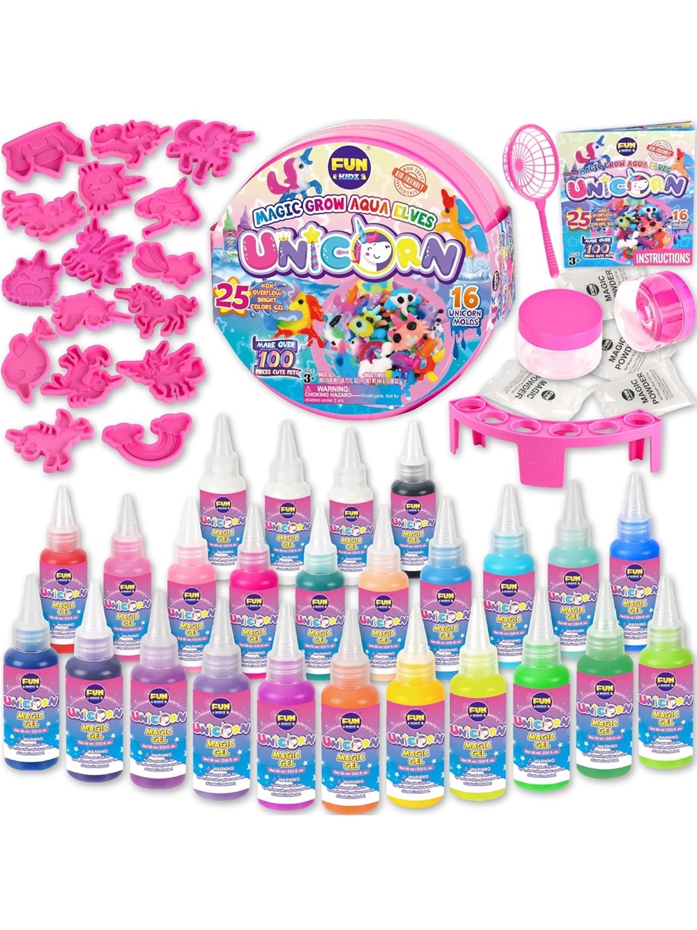 NEW SEALED FUN KIDZ Unicorn Magic Grow Aqua Elves Kids Craft Kit GREAT GIFT